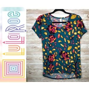 LuLaRoe Classic T shirt size Small floral EUC